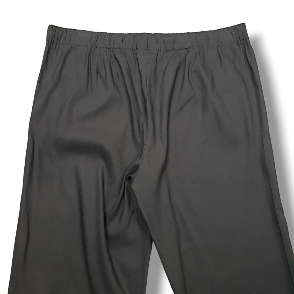J Jill Linen Stretch Pants Womens 14 Petite Gray High Rise Trouser Pull On - Picture 5 of 10